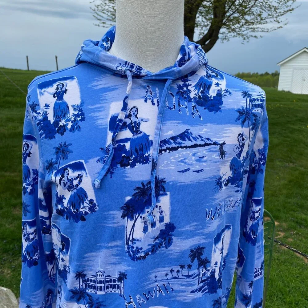 -Polo Ralph Lauren Hawaii Hoodie Pullover L/S Men's Sz Medium